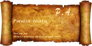 Pandia Atala névjegykártya